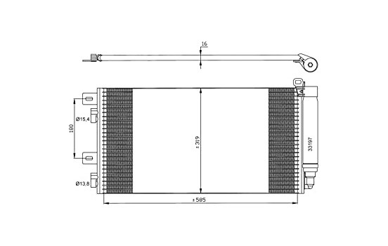Condenser, air conditioning EASY FIT 35481 NRF, Image 2