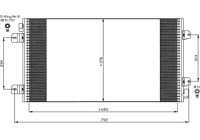 Condenser, air conditioning EASY FIT 35485 NRF