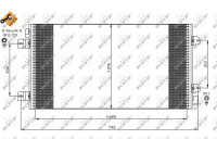 Condenser, air conditioning EASY FIT 35485 NRF