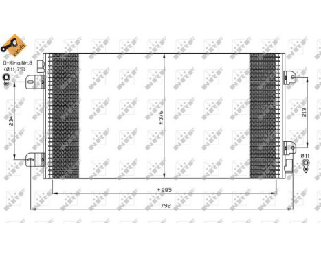 Condenser, air conditioning EASY FIT 35485 NRF, Image 6