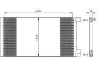 Condenser, air conditioning EASY FIT 35487 NRF
