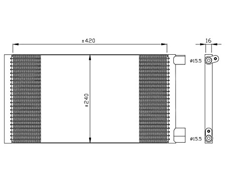 Condenser, air conditioning EASY FIT 35487 NRF