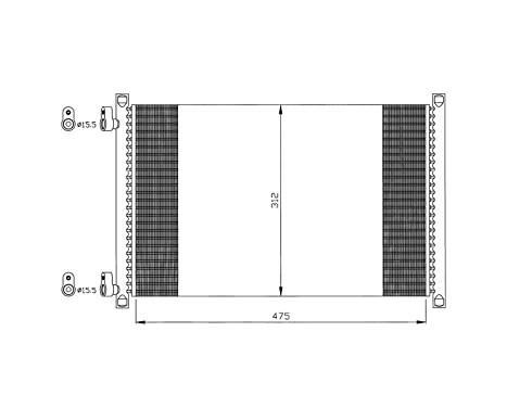 Condenser, air conditioning EASY FIT 35490 NRF, Image 7