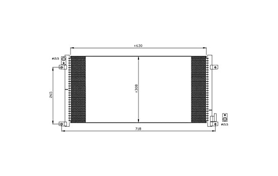Condenser, air conditioning EASY FIT 35491 NRF, Image 7