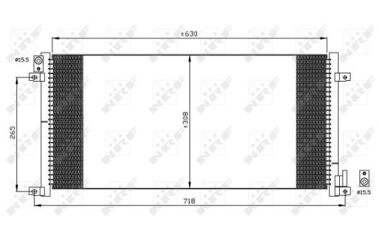 Condenser, air conditioning EASY FIT 35491 NRF, Image 6