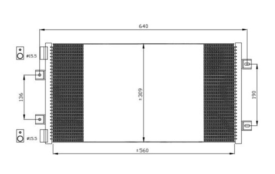 Condenser, air conditioning EASY FIT 35492 NRF, Image 5