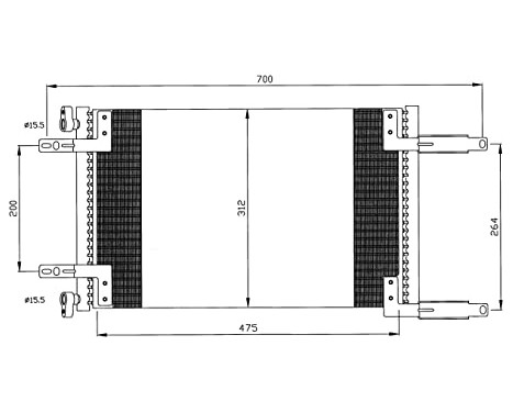 Condenser, air conditioning EASY FIT 35493 NRF, Image 7