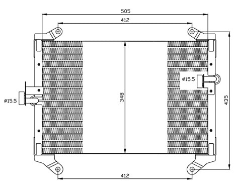 Condenser, air conditioning EASY FIT 35494 NRF, Image 6