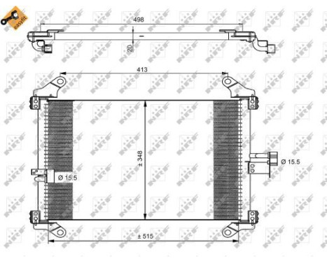 Condenser, air conditioning EASY FIT 35494 NRF, Image 7
