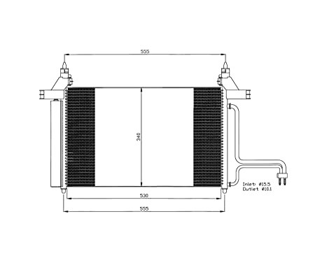 Condenser, air conditioning EASY FIT 35495 NRF, Image 7