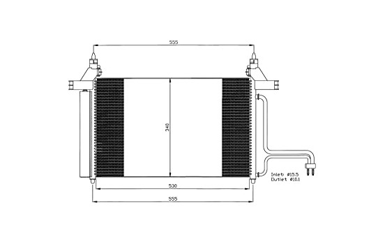 Condenser, air conditioning EASY FIT 35495 NRF, Image 7