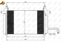 Condenser, air conditioning EASY FIT 35495 NRF