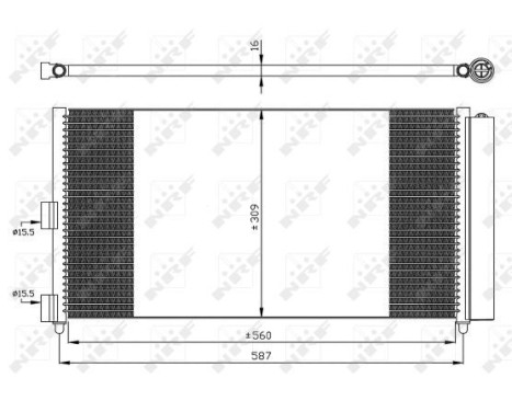 Condenser, air conditioning EASY FIT 35500 NRF, Image 4