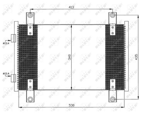 Condenser, air conditioning EASY FIT 35501 NRF, Image 6