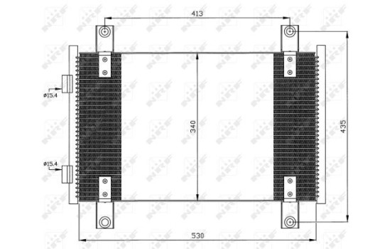 Condenser, air conditioning EASY FIT 35501 NRF, Image 6