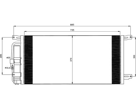 Condenser, air conditioning EASY FIT 35509 NRF
