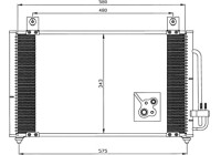 Condenser, air conditioning EASY FIT 35511 NRF