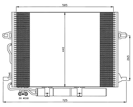 Condenser, air conditioning EASY FIT 35517 NRF, Image 3