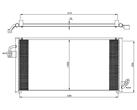 Condenser, air conditioning EASY FIT 35523 NRF, Image 7