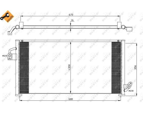 Condenser, air conditioning EASY FIT 35523 NRF, Image 6