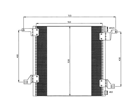 Condenser, air conditioning EASY FIT 35526 NRF, Image 7