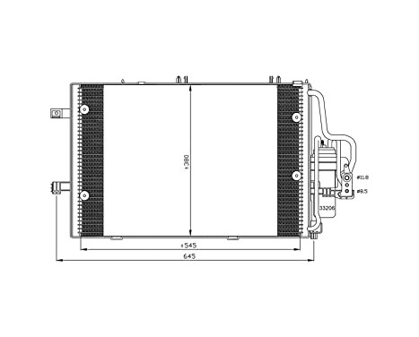 Condenser, air conditioning EASY FIT 35530 NRF