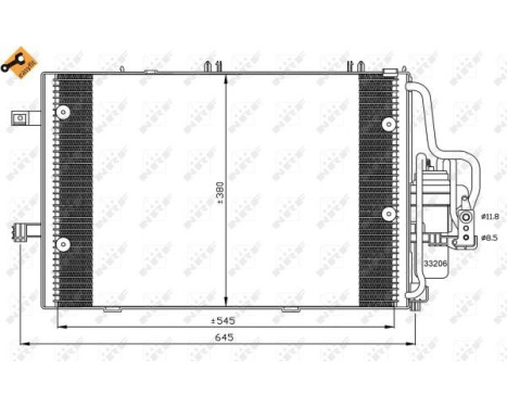 Condenser, air conditioning EASY FIT 35530 NRF, Image 2