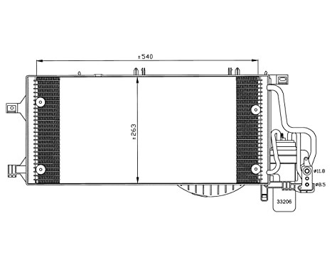 Condenser, air conditioning EASY FIT 35531 NRF