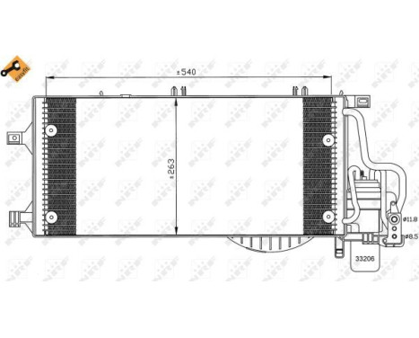 Condenser, air conditioning EASY FIT 35531 NRF, Image 2