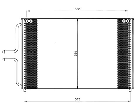 Condenser, air conditioning EASY FIT 35533 NRF