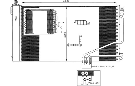 Condenser, air conditioning EASY FIT 35536 NRF, Image 2