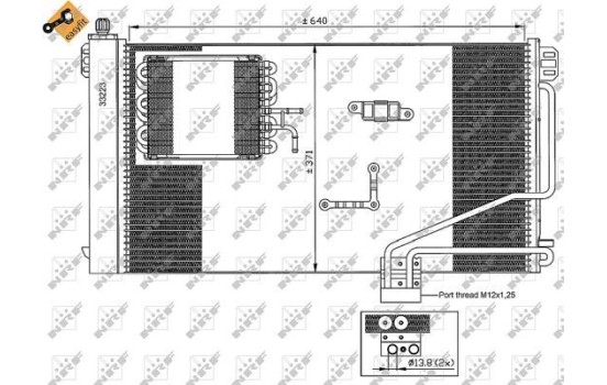 Condenser, air conditioning EASY FIT 35536 NRF, Image 3