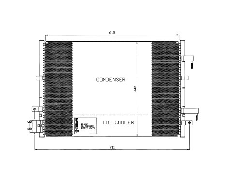 Condenser, air conditioning EASY FIT 35539 NRF