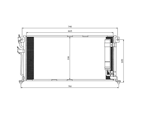 Condenser, air conditioning EASY FIT 35541 NRF, Image 2