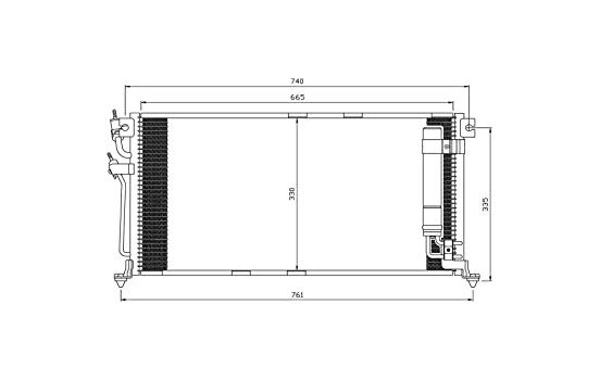Condenser, air conditioning EASY FIT 35541 NRF, Image 2