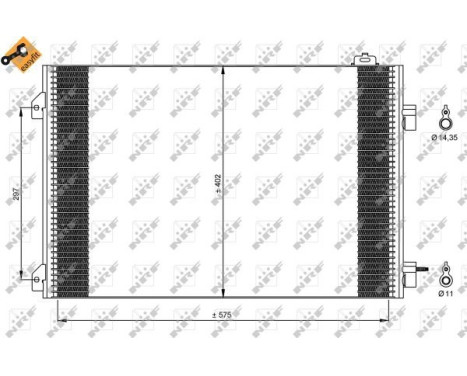 Condenser, air conditioning EASY FIT 35545 NRF, Image 6