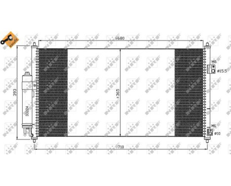 Condenser, air conditioning EASY FIT 35550 NRF, Image 5