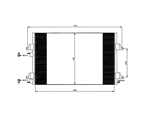 Condenser, air conditioning EASY FIT 35557 NRF, Image 2