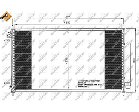 Condenser, air conditioning EASY FIT 35559 NRF, Image 2