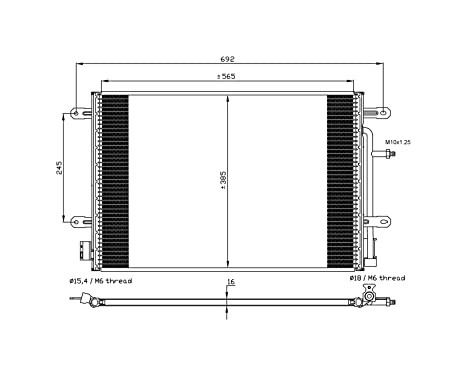 Condenser, air conditioning EASY FIT 35560 NRF, Image 2