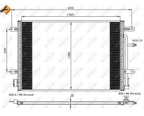 Condenser, air conditioning EASY FIT 35560 NRF, Image 5