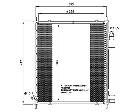 Condenser, air conditioning EASY FIT 35562 NRF, Image 6