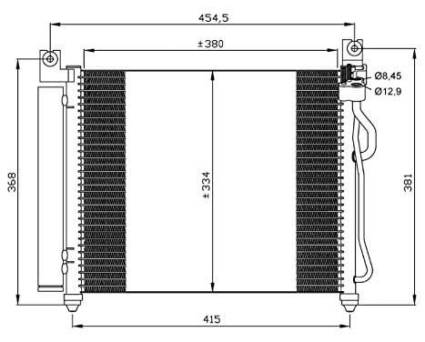 Condenser, air conditioning EASY FIT 35569 NRF, Image 2