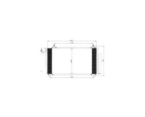 Condenser, air conditioning EASY FIT 35576 NRF