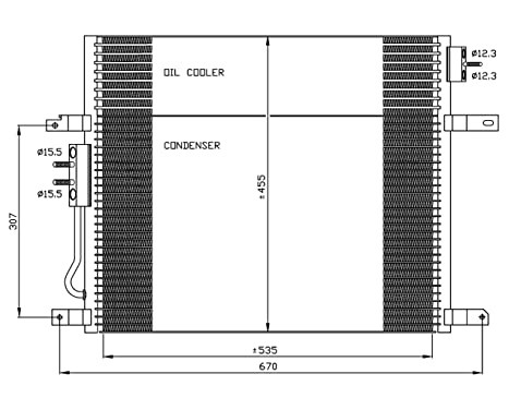 Condenser, air conditioning EASY FIT 35577 NRF, Image 2