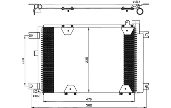 Condenser, air conditioning EASY FIT 35580 NRF, Image 7