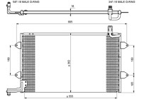 Condenser, air conditioning EASY FIT 35584 NRF