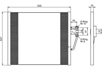 Condenser, air conditioning EASY FIT 35585 NRF