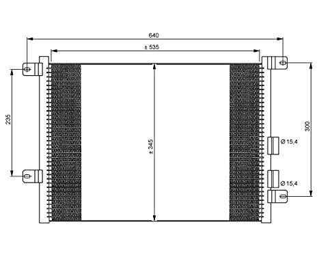 Condenser, air conditioning EASY FIT 35590 NRF, Image 3