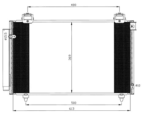 Condenser, air conditioning EASY FIT 35593 NRF, Image 3